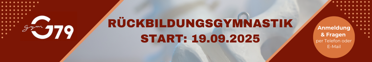 Teaser zur Rückbildungsgymnastik - Start 19.09.2025 - Anmeldung Telefonisch oder per E-Mail